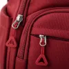 This red backpack is fashionable, lightweight and has a large capacity for student commuting and travel Application Scenario